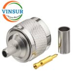 11111015 -- RF CONNECTOR - 50OHMS , N MALE , STRAIGHT , CRIMP TYPE , RG58, RG142, LMR195 CABLE - Image 2