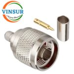 11111016 -- RF CONNECTOR - 50OHMS , N MALE , STRAIGHT , CRIMP TYPE , LMR-240 CABLE