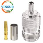 11121015 -- RF CONNECTOR - 50OHMS ,  N FEMALE , STRAIGHT ,  CRIMP TYPE , RG58, RG142, LMR195 CABLE - Image 2