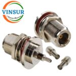 11121214 -- RF CONNECTOR - 50OHMS , N FEMALE , STRAIGHT , BULK HEAD REAR MOUNT , CRIMP TYPE , RG316/RG174/RG188/ LMR100 CABLE - Image 2