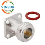 11121B70 -- RF CONNECTOR - 50OHMS , N FEMALE , STRAIGHT , PANEL MOUNT , ROUND POST - Image 2