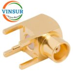 11722040 -- RF CONNECTOR - 50 OHMS ,MCX FEMALE , RIGHT ANGLE , PCB-THROUGH HOLE SOLDER LEG