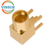 11822042 -- RF CONNECTOR - 50 OHMS , MMCX FEMALE , RIGHT ANGLE , PCB-THROUGH HOLE - Image 2