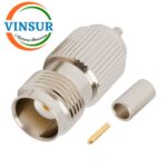 11221012 -- RF CONNECTOR - 50 OHMS , TNC FEMALE , STRAIGHT ,  CRIMP TYPE , RG178 CABLE