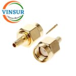 11511014-44 -- RF CONNECTOR - 50 OHMS , SMA MALE , STRAIGHT , CRIMP TYPE , RG316 , RG174 , RG188 , LMR100 CABLE