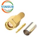 11511015 -- RF CONNECTOR - 50OHMS , SMA MALE , STRAIGHT , CRIMP TYPE RG58/RG142/LMR195 CABLE