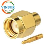 1151103D -- RF CONNECTOR - 50 OHMS, SMA MALE ,STRAIGHT ,SOLDER TYPE ,RG402 (0.141 INCH)CABLE