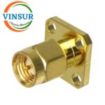 11511470 -- RF CONNECTOR - 50 OHMS , SMA MALE , STRAIGHT , 4 HOLE FLANGE , ROUND POST - Image 2