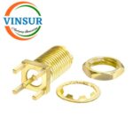 11521250 -- RF CONNECTOR - 50 OHMS , SMA FEMALE , STRAIGHT , BULK HEAD REAR MOUNT , PCB-EDGE MNT - Image 2