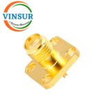 11521470 -- RF CONNECTOR - 50 OHMS , SMA FEMALE , STRAIGHT , 4 HOLE FLANGE , ROUND POST - Image 2