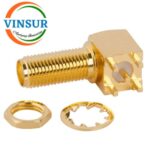 11522240 -- RF CONNECTOR - 50 OHMS , SMA FEMALE , RIGHT ANGLE , BULK HEAD REAR MOUNT , PCB-THROUGH HOLE , SHORT LEGS