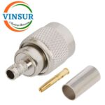 11A11015 -- RF CONNECTOR - 50 OHMS , RP TNC MALE , STRAIGHT ,CRIMP TYPE , RG58, RG142, LMR195 CABLE - Image 2