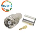 11A11017 -- RF CONNECTOR - 50 OHMS , RP TNC MALE , STRAIGHT ,CRIMP TYPE , LMR-400 CABLE