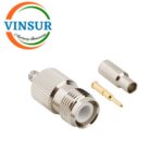 11A12014 -- RF CONNECTOR - 50 OHMS , RP TNC MALE , RIGHT ANGLE ,  CRIMP TYPE , RG316, RG174, RG188, LMR100 CABLE