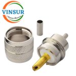 11C11014 -- RF CONNECTOR - 50 OHMS , UHF MALE , STRAIGHT , CRIMP TYPE , RG316,174 CABLE