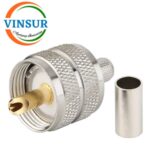 11C11016 -- RF CONNECTOR - 50 OHMS , UHF MALE , STRAIGHT , CRIMP TYPE , LMR-240 CABLE - Image 2
