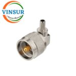 11C12915 -- RF CONNECTOR - 50OHMS , UHF MALE , RIGHT ANGLE , CRIMP TYPE , RG58, RG142, LMR195 CABLE - Image 2