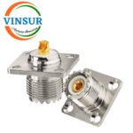 11C214I0 -- RF CONNECTOR - 50 OHMS , UHF FEMALE , STRAIGHT , 4 HOLE FLANGE , SOLDER CUP - Image 2