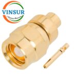 11F1103C -- RF CONNECTOR - 50 OHMS , SMC MALE , STRAIGHT , SOLDER TYPE , 405(0.086) CABLE