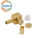 11L12014 -- RF CONNECTOR - 50 OHMS , SMP MALE , RIGHT ANGLE , CRIMP TYPE , RG316,174 CABLE