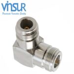 N Female to N Female Right Angle Adapter 50 Ω