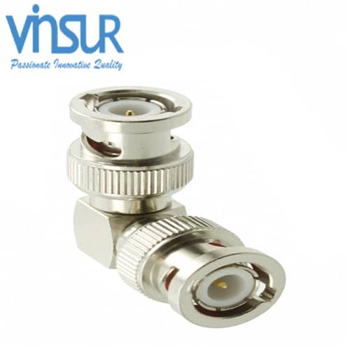 41310312 RF ADAPTER 50OHMS BNC MALE RIGHT ANGLE to BNC MALE ADAPTER BNC ML R/A To BNC ML 50 Ω - Image 1