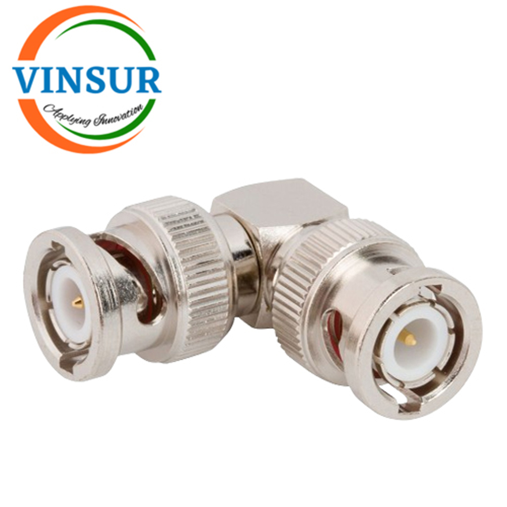 41310312 -- RF ADAPTER – 50 OHMS, BNC MALE TO BNC MALE STRAIGHT RIGHT ANGLE ADAPTER 41310312 -- RF ADAPTER – 50 OHMS BNC MALE TO BNC MALE RIGHT ANGLE ADAPTER - Image 1