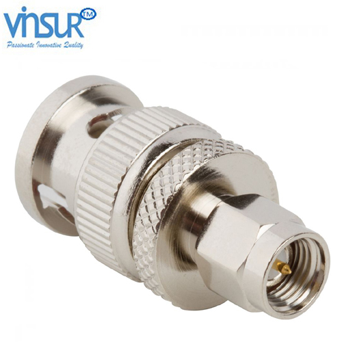 BNC Plug to SMA Plug Adapter 50 Ohm Straight BNC ML Str TO SMA ML 50 Ω - Image 1