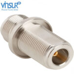 N Female to N Female Bulkhead Straight Adapter  50 Ω - Image 2