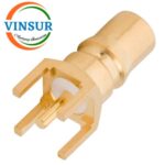VSW-11J21040 -- RF CONNECTOR - 50 OHMS , QMA FEMALE , STRAIGHT , PCB-THROUGH HOLE - Image 2