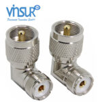 UHF Male to UHF Female Right Angle 50 Ω