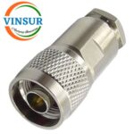 11111026 -- RF CONNECTOR - 50OHMS , N MALE , STRAIGHT , CLAMP TYPE , LMR-240 CABLE