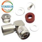 11112026 -- RF CONNECTOR - 50OHMS , N MALE , RIGHT ANGLE , CLAMP TYPE , LMR-240 CABLE - Image 3