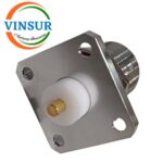 VSW-111114A -- RF CONNECTOR - 50OHMS ,N FEMALE,STRAIGHT ,4-HOLE FLANGE MOUNT 5MM EXTENDED TEFLON PCB MOUNT - Image 2