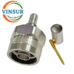 VSW-11111016 -- RF CONNECTOR - 50OHMS , N MALE , STRAIGHT , CRIMP TYPE , LMR-240 CABLE