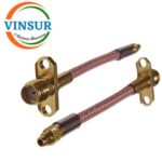 VSW250080-CA -- SMA FEMALE STRAIGHT 2 HOLE FLANGE TO MMCX MALE STRAIGHT FOR RG316 CABLE ASSEMBLY LENGTH OF 75MM