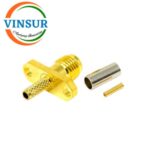 11511314 -- RF CONNECTOR - 50 OHMS , SMA MALE , STRAIGHT , 2 HOLE FLANGE , CRIMP TYPE , RG316 CABLE - Image 3
