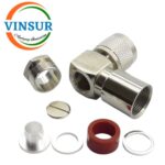 11C12027 -- RF CONNECTOR - 50 OHMS , UHF MALE , RIGHT ANGLE , CLAMP TYPE , LMR-400 CABLE