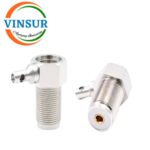 11C22235 -- RF CONNECTOR - 50 OHMS , UHF FEMALE , RIGHT ANGLE , BULKHEAD REAR MOUNT , SOLDER TYPE , RG58,142 CABLE - Image 2