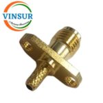 VSW250021-CN -- SMA MALE , STRAIGHT , 2 HOLE FLANGE , CRIMP TYPE , RG316 CABLE (WITH M3 THREADED HOLE CONNECTOR) - Image 2