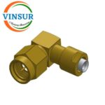 VSW-1151293C-55 -- RF CONNECTOR - 50OHMS , SMA MALE , RIGHT ANGLE , SOLDER TYPE , RG405(0.86) CABLE