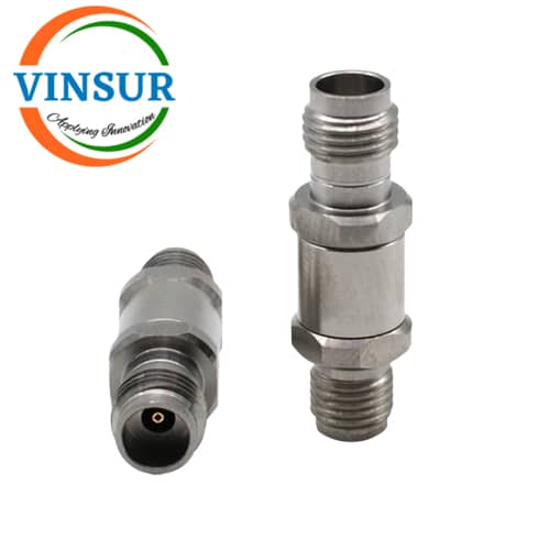 RF ADAPTERS - 50 OHMS 2.4MM FEMALE STRAIGHT TO 3.5 FEMALE STRAIGHT ADAPTER