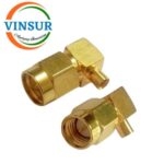 VSW250034-CN -- RF CONNECTOR - 50 OHMS SMA MALE RIGHT ANGLE  SOLDER TYPE RG405 (0.086 INCH)CABLE 18GHz - Image 2