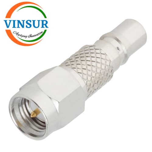 41410K21 -- RF ADAPTER - 50 OHMS, QMA MALE TO SMA FEMALE STRAIGHT ADAPTERS