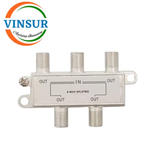 VSW-4S-5-2.5MHz--RF Satellite Splitter(4 Way 5-2500MHz F Female)