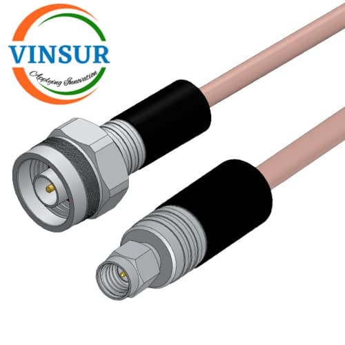 VSW- 61115N415NHQ-2D – RF Cable Assembly - N Male Straight to SMA Male Straight for RG400 Cable of Length 2m