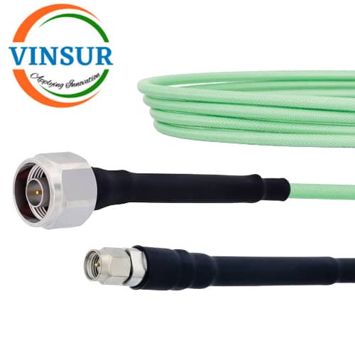 VSW-SMA-N-MM-SCF-CA -- RF Cable Assembly - N Male Straight to SMA Male Straight for RG142 Suco Flex Cable of Length 1.5m