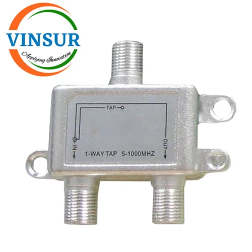 VSW-1TP-8dBi --RF Taps (1 Way 8dB 5-1000MHz F Female)