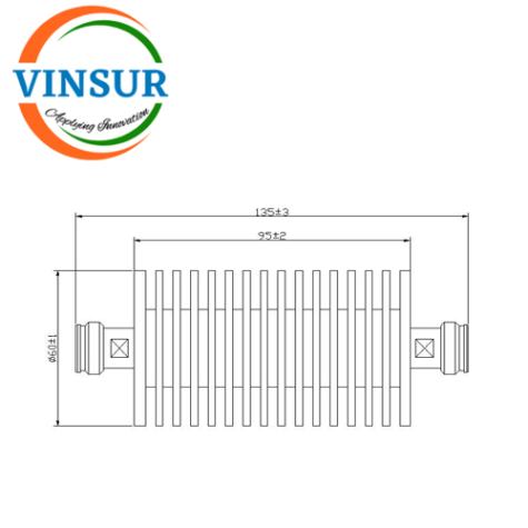 VSW260007-ATT--RF Fixed Attenuator (50W DC to 4GHz 30dB 4.3-10 Female- Female)